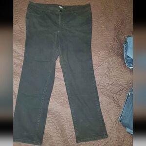 Maurices Black Straight-Leg Jeans Plus Sz 22 L